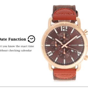 GW Current 8194 Date Leather Strap Watch