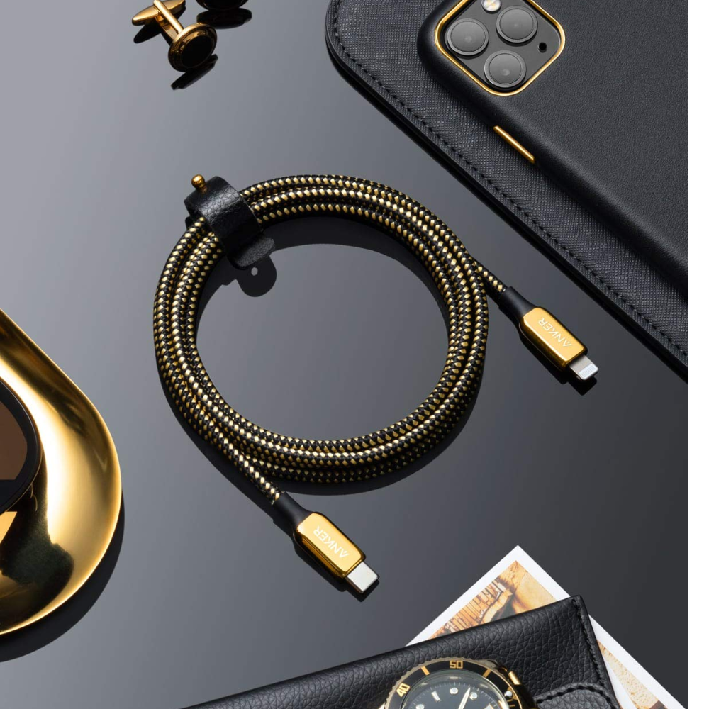 Anker Power Line III 24K Gold USB C to Lighting Cable - Image 4