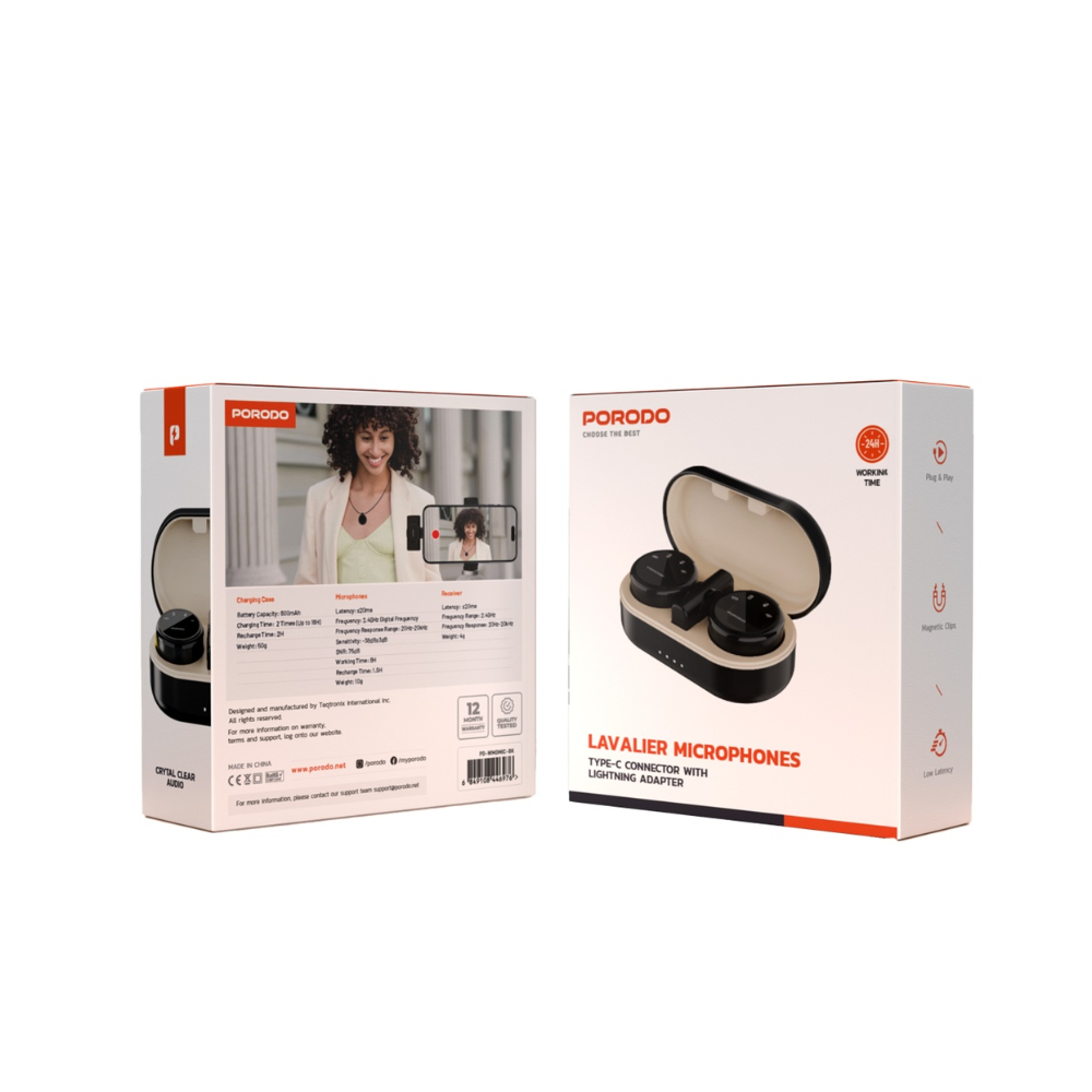 PORODO LAVALIER MICROPHONE USB C & LIGHTING - Image 4