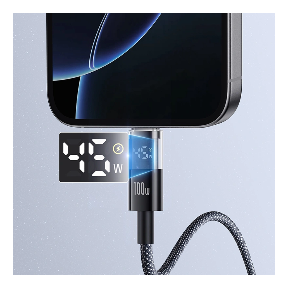 PORODO USB A TO USB C BRAIDED CABLE 1.2M - Image 4
