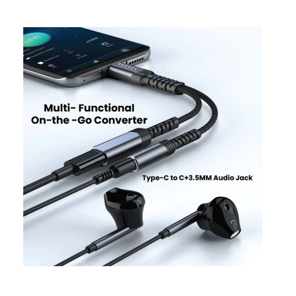 SEEKEN TYPE C TO C + 3.5MM AUDIO JACK - Image 3