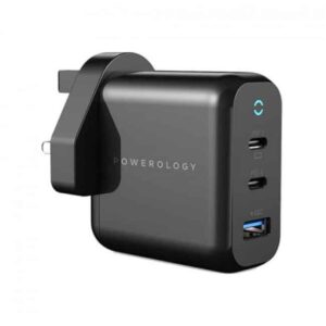 Powerology 65W PD Fast Charger Compact 3 Output Gan Charger