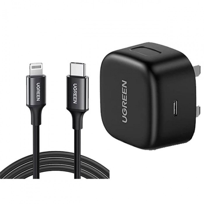 U GREEN 20W PD Fast Charger With USB C TO Lightning Cable 1M