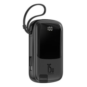 Baseus Qpow Digital Display 3A PowerBank 10000mAh 15W With Type C Cable
