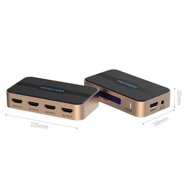 Vention HDMI Splitter 1 in 4 Out HDMI Splitter - Image 3