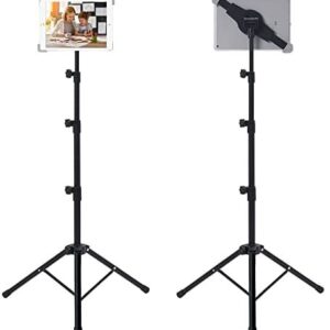 IPad Tripod Tablet Stand Reinforced Mount Foldable Floor Height Adjustable 360 Rotating