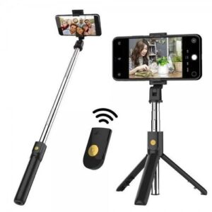 K10 Selfie Stick With Bluetooth Remote Control