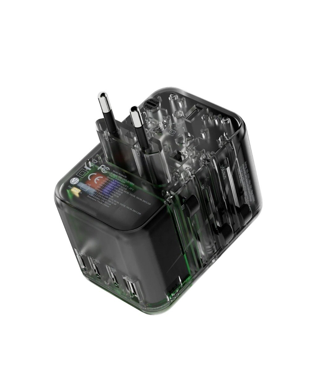 Powerology Universal Multi-Port Travel Adapter with 4 Type-C - Image 3