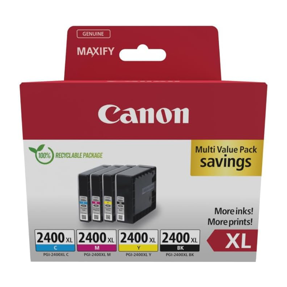 Canon PGI 2400XL Ink CYAN/ MAGENTA / YELLOW / BLACK - Image 6