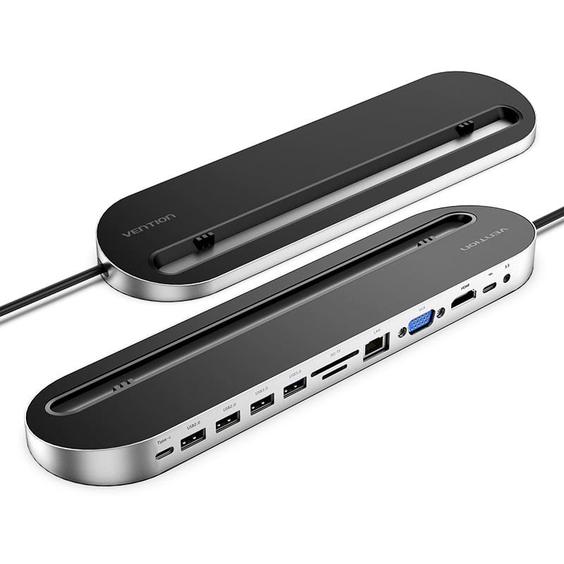 Vention Multi Function 12 in 1 Type C Docking Station