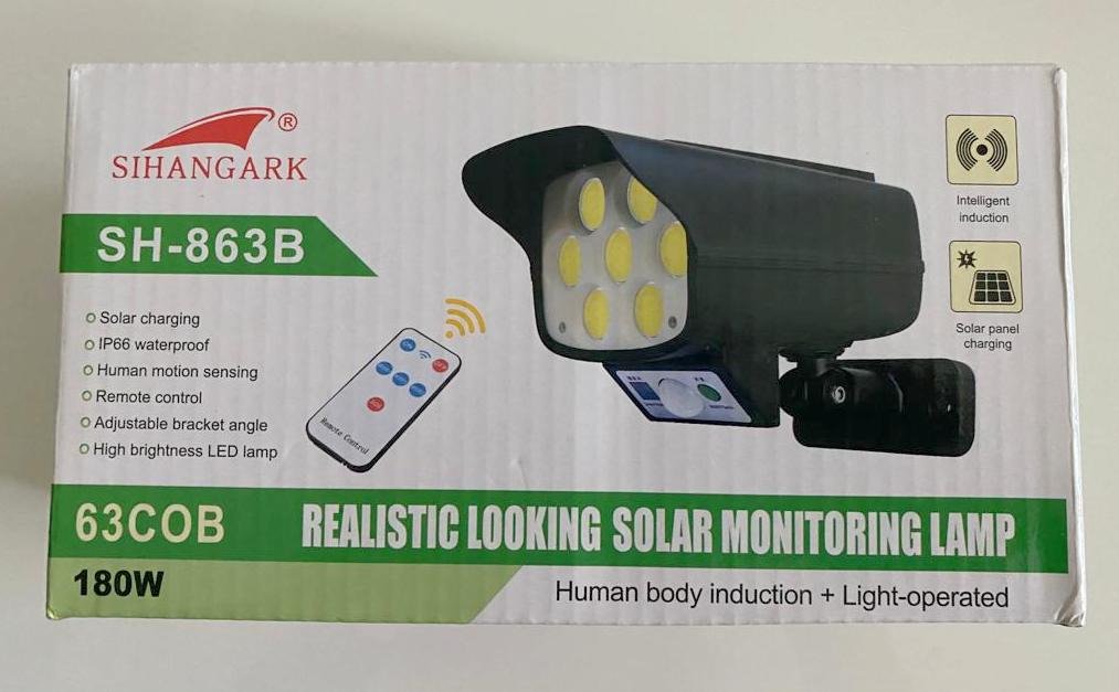 SIHANGARK Realistic Looking Solar Monitoring Lamp