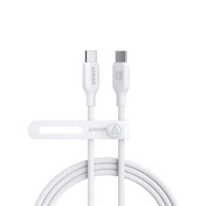 Anker A80f1h21 Usb C To C 140w 3ft Cable White