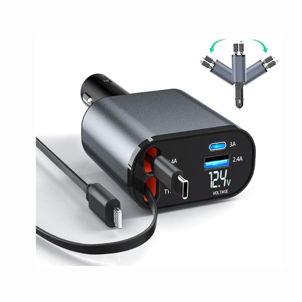 MARVERS MS-CC219 CAR CHARGER 4IN1 WITH DISPLAY 100W - Image 2