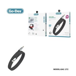 GO DES GAC-272 USB C MALE TO 3.5 MALE AUDIO CABLE 3M