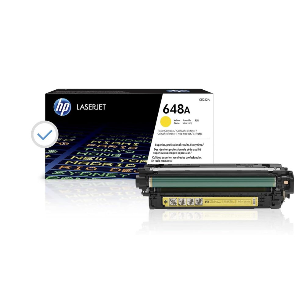 HP 648A Yellow Original LaserJet Toner Cartridge | CE262A - Image 2