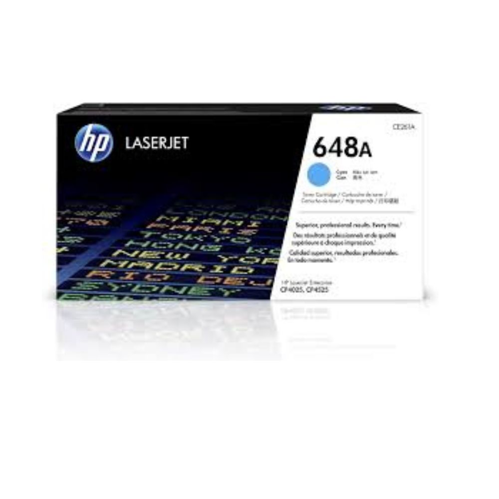 HP 648A Cyan LaserJet Print Cartridge Toner | CE261A - Image 2