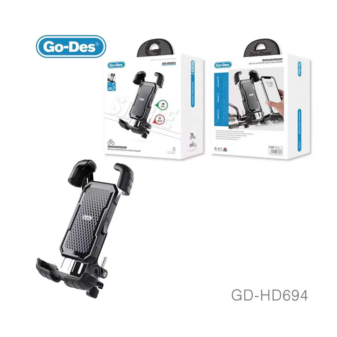 GO DES GD-HD694, Bicycle Cell Phone Holder - Image 3