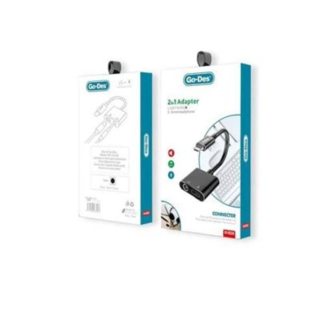 Go Des GD-UC026 2 in 1 Lightning Adapter - Image 3