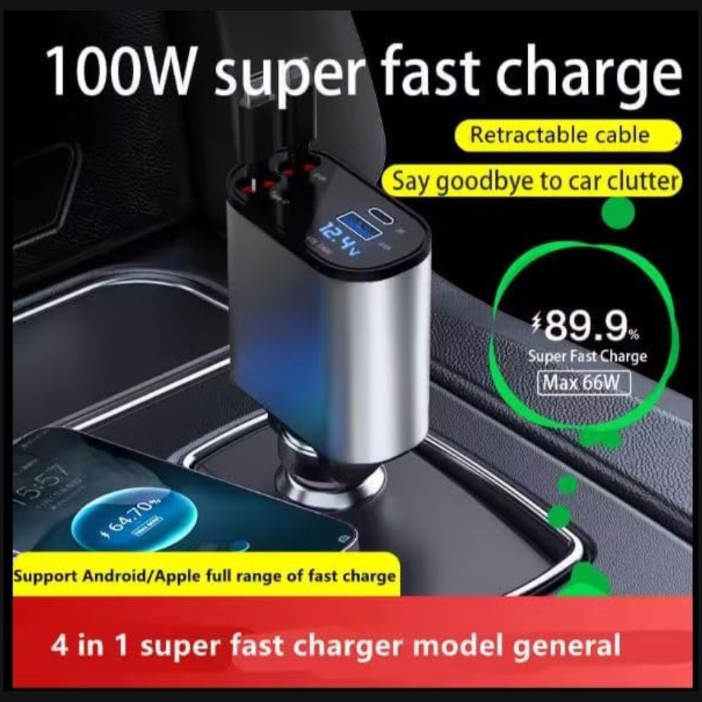 MARVERS MS-CC219 CAR CHARGER 4IN1 WITH DISPLAY 100W - Image 3