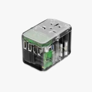 Powerology Universal Multi-Port Travel Adapter with 4 Type-C