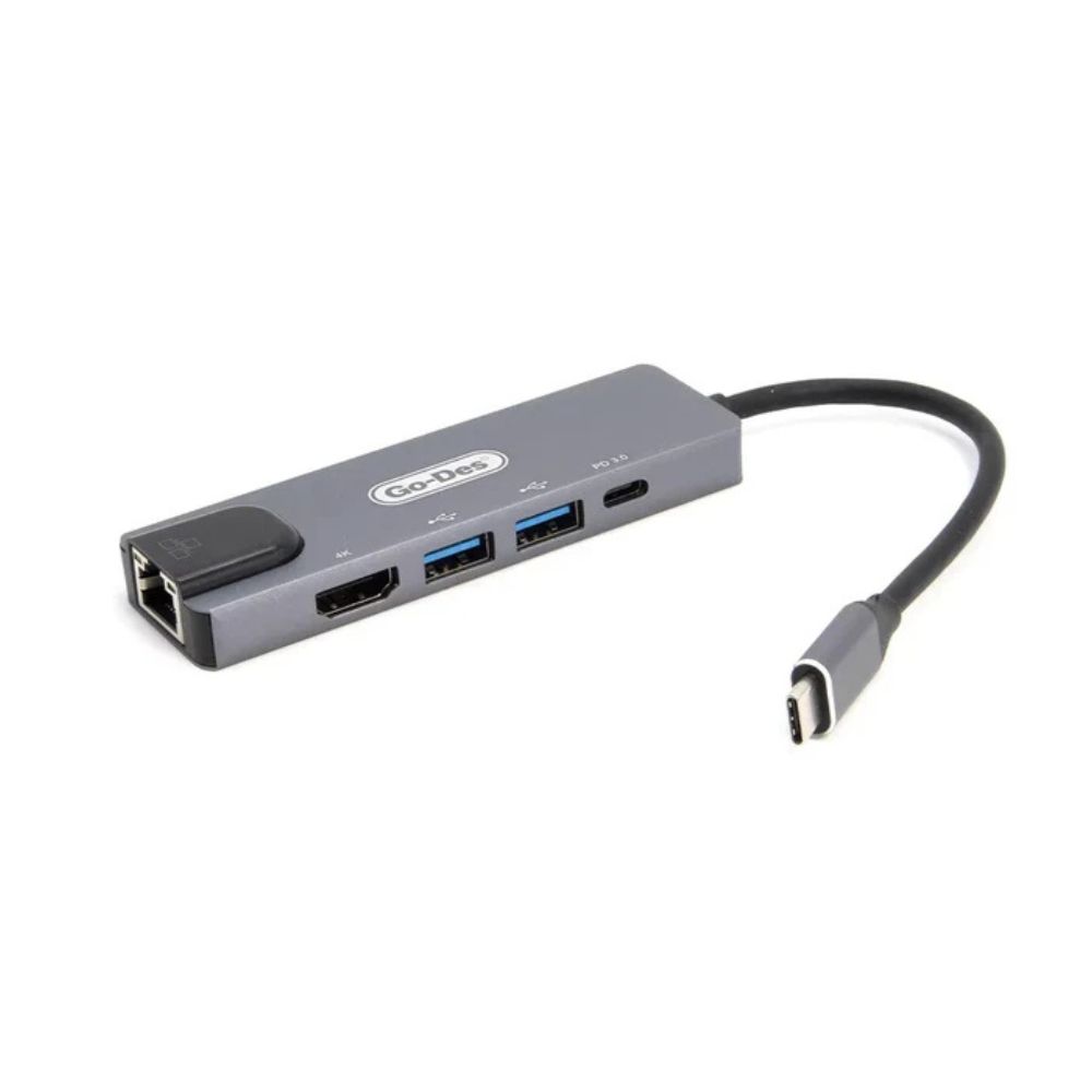 Go Des GD-6829 Type-c to HDTV 5 in 1 Converter Adapter - Image 4