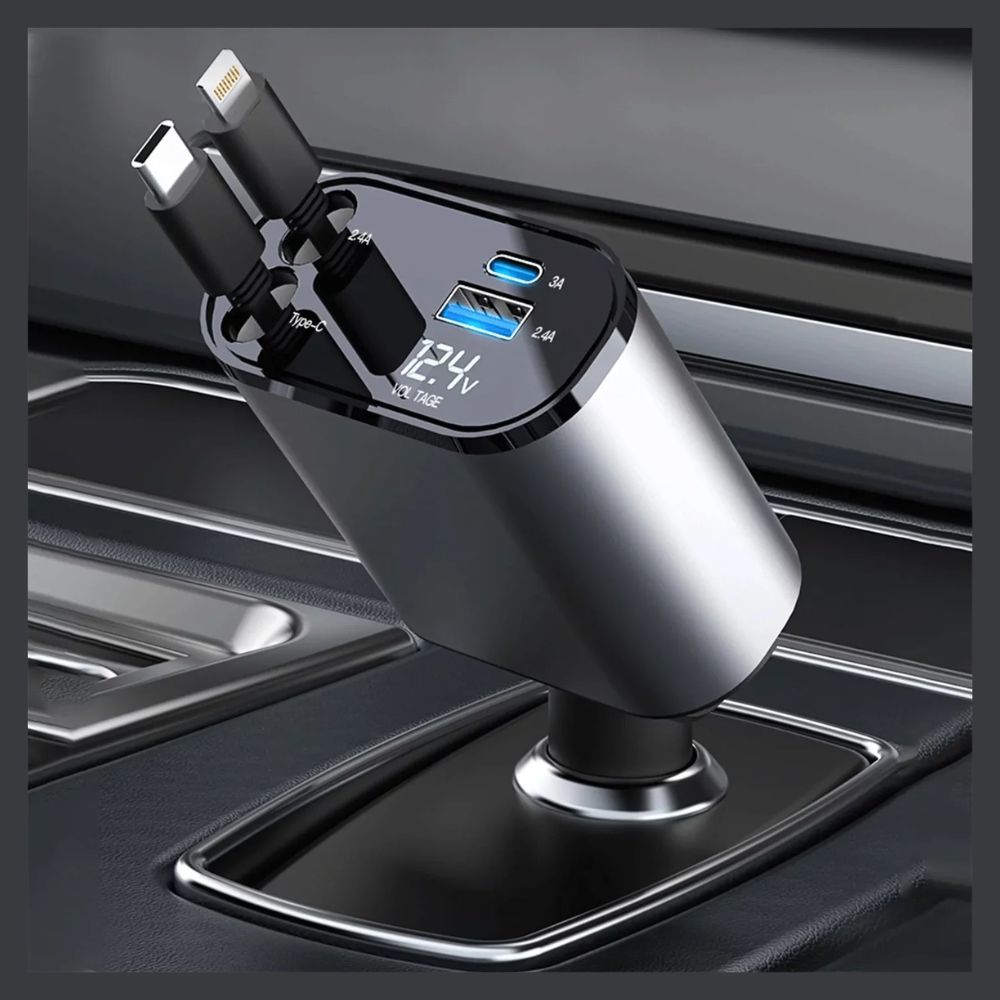 MARVERS MS-CC219 CAR CHARGER 4IN1 WITH DISPLAY 100W - Image 4