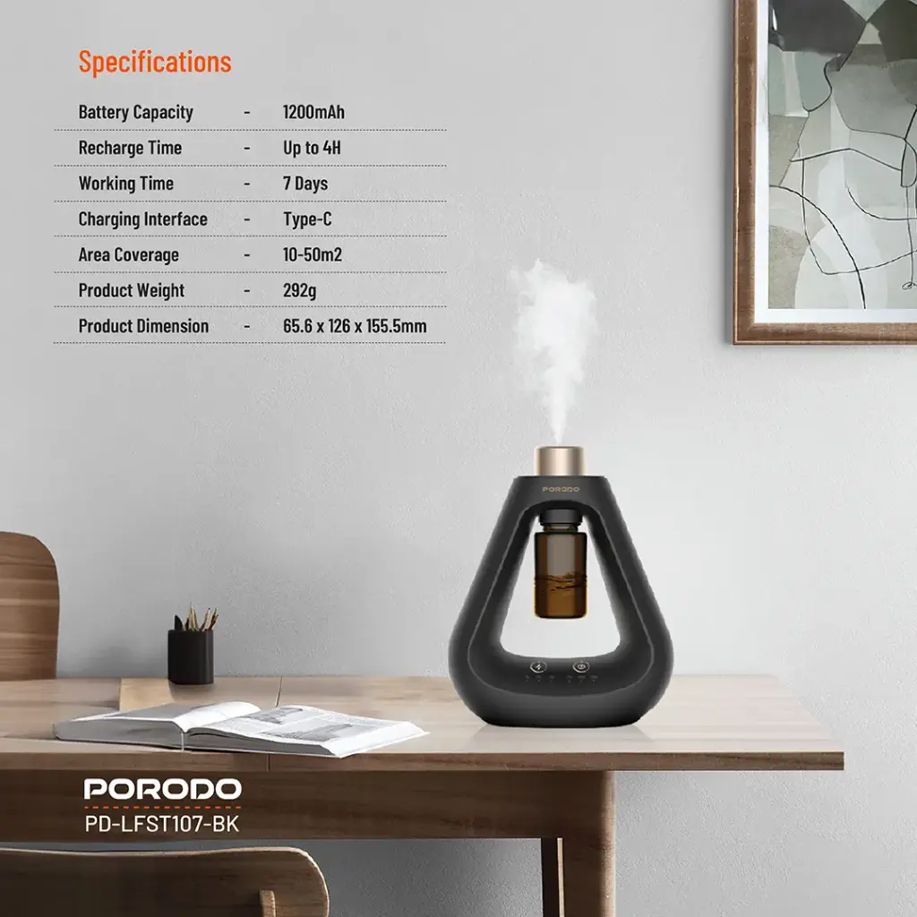 Porodo Lifestyle Aroma Sphere Waterless Diffuser - Image 2
