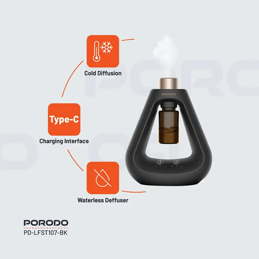 Porodo Lifestyle Aroma Sphere Waterless Diffuser - Image 3