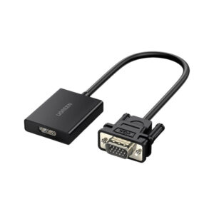 UGREEN VGA to HDMI Adapter with Audio – Full HD 1080p @ 60Hz, USB-Powered