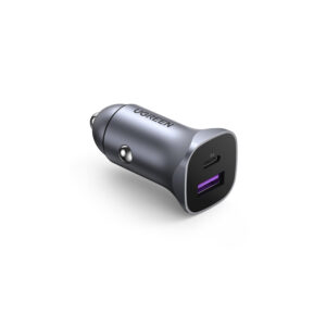 Ugreen fast car charger USB-A / USB-C 30W PD PPS Gray CD130