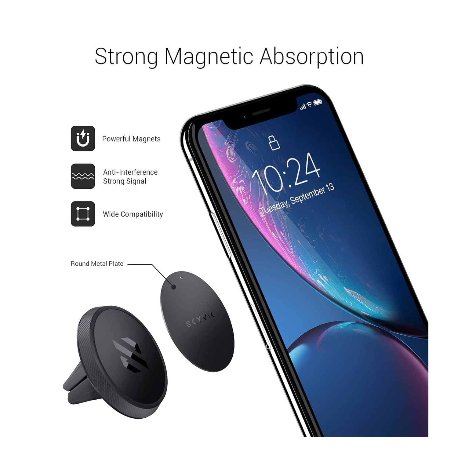 MAGNETIC AC CAR HOLDER Q1 - Image 4