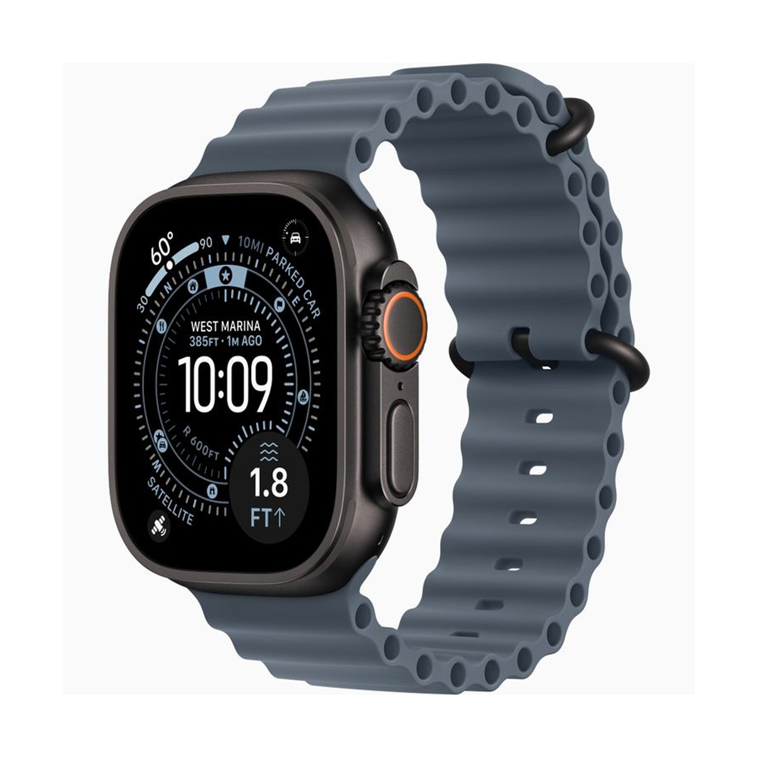 Apple Watch Ultra 3 GPS + Cellular 49mm Black Titanium Case with Black Ocean Band