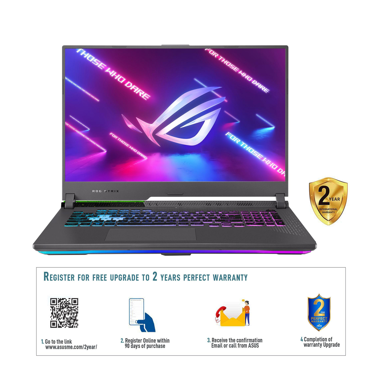 ASUS ROG STRIX SCAR 17 G733CX-KH007W | Intel Core i9 12950HX 1.80Ghz 32GB RAM 1TB SSD 17.3" FHD 360Hz 16GB NVIDIA RTX 3080TI Wireless Bluetooth Windows 11 Home English-Arb Keyboard Black Color ASUS Backpack & USB Webcam - Image 4