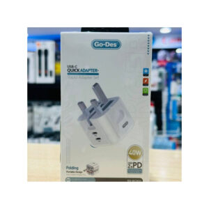 Go Des GD-QC3033 Dual USB C Charge Adapter