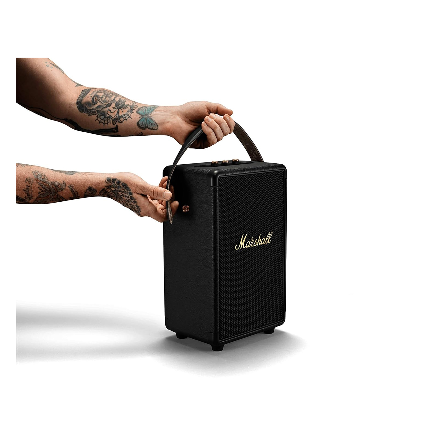 Marshall Tufton Portable Bluetooth Speaker TUFTON-Black-Brass - Image 2