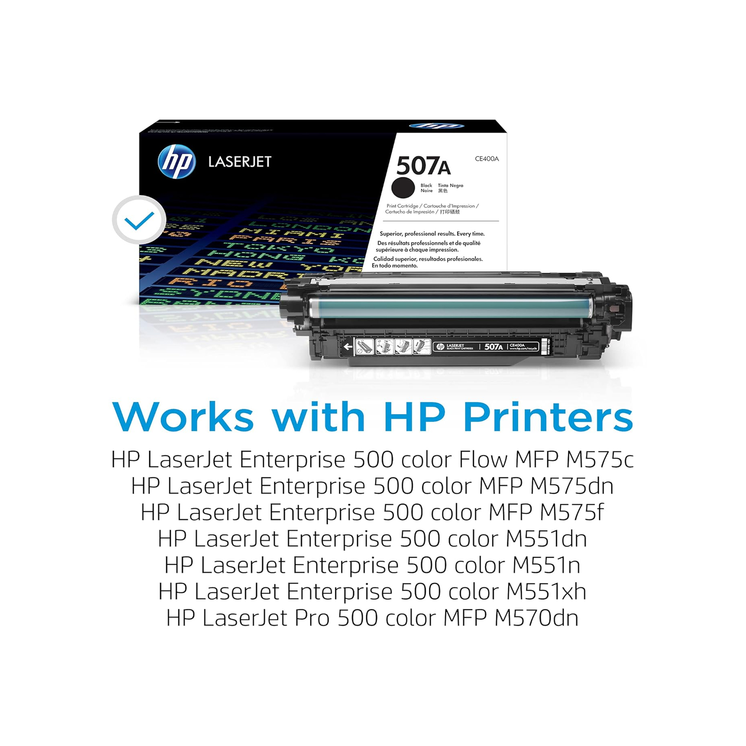 HP 507A Black LaserJet Toner Cartridge | CE400A - Image 3