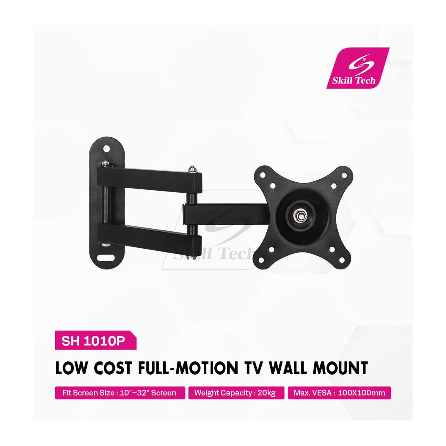 SKILL TECH SH 1010P Low Cost Full-Motion TV Wall Mount - Image 3