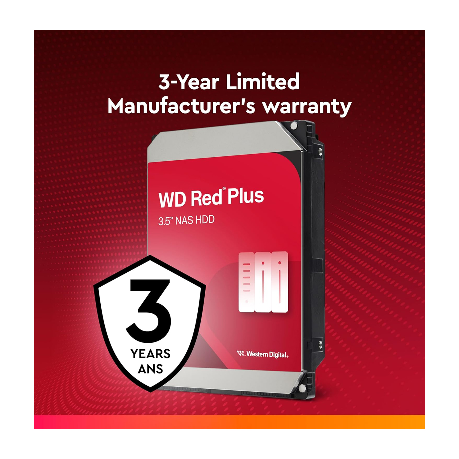 WD 2TB Red Plus 64MB SATA 6Gb/s - Image 2