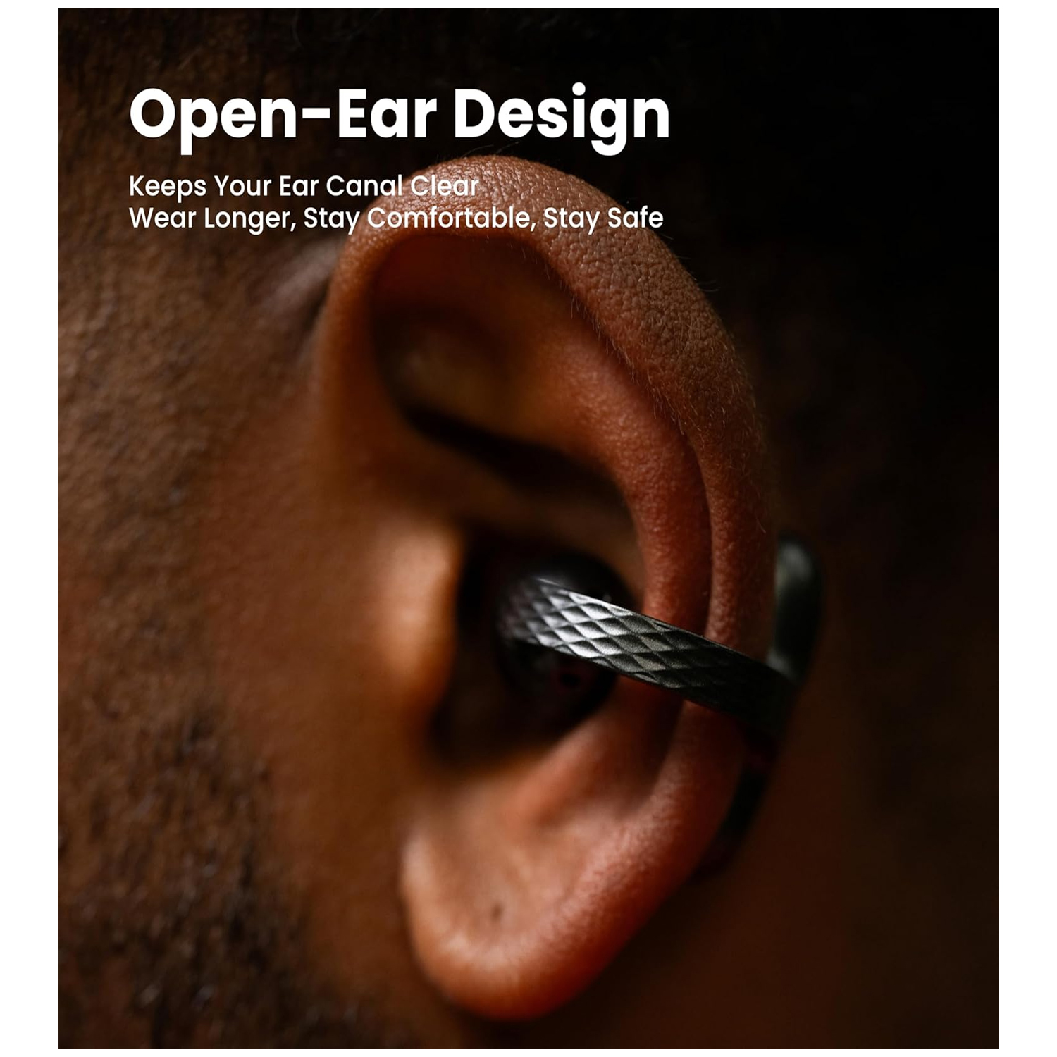 AMAZFIT UP OPEN-EAR EARBUDS BLACK - Image 2