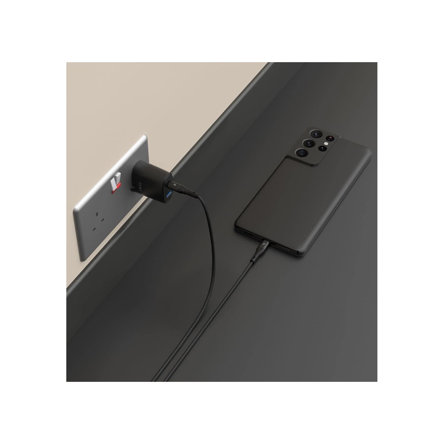 PAWA USB A To USB C Braided Data Cable - Image 3
