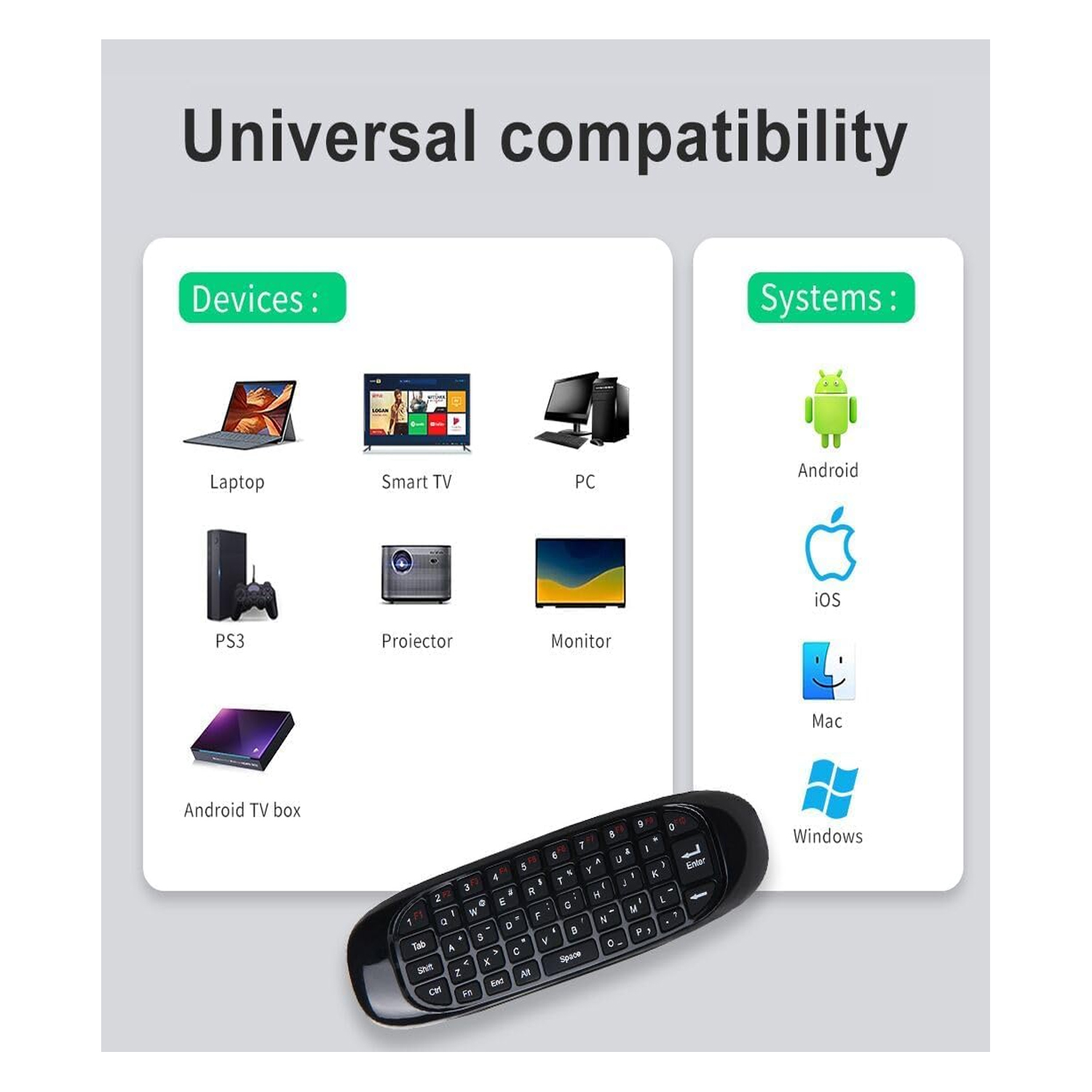 AIR MOUSE FOR KEYBOARD MOUSE IR REMOTE - Image 3