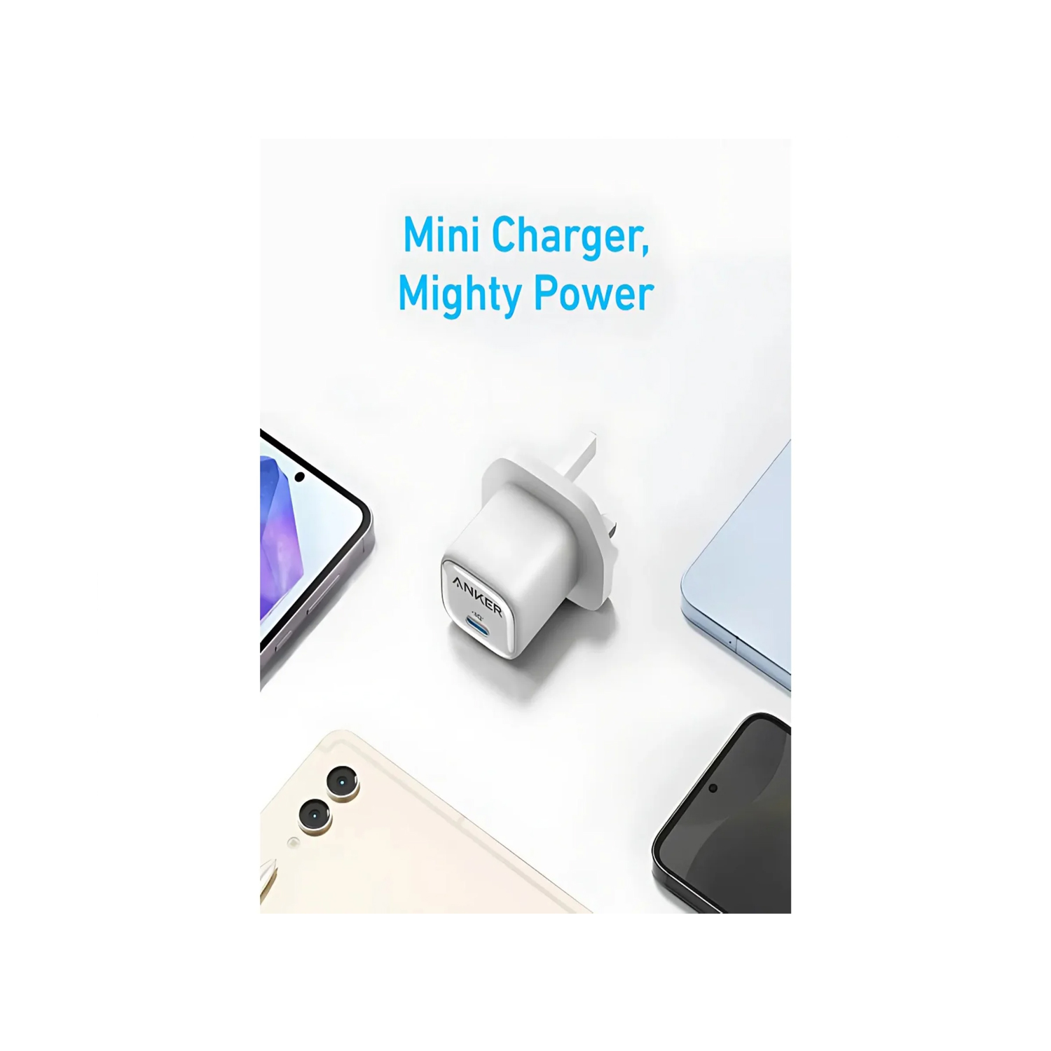 ANKER B2656K21 25W WHITE CHARGER WITH USB-C CABLE 2M - Image 2