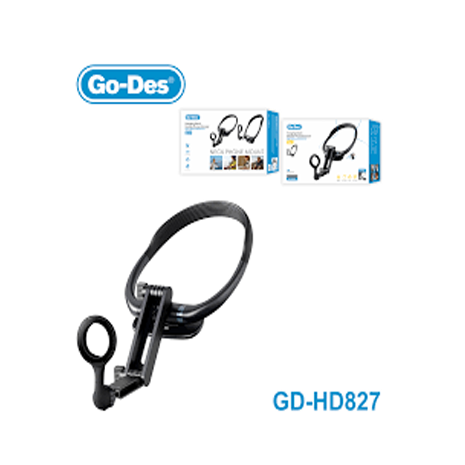 GO DES Hanging Neck Mobile Phone Bracket 2 IN 1 GD-HD827 - Image 3