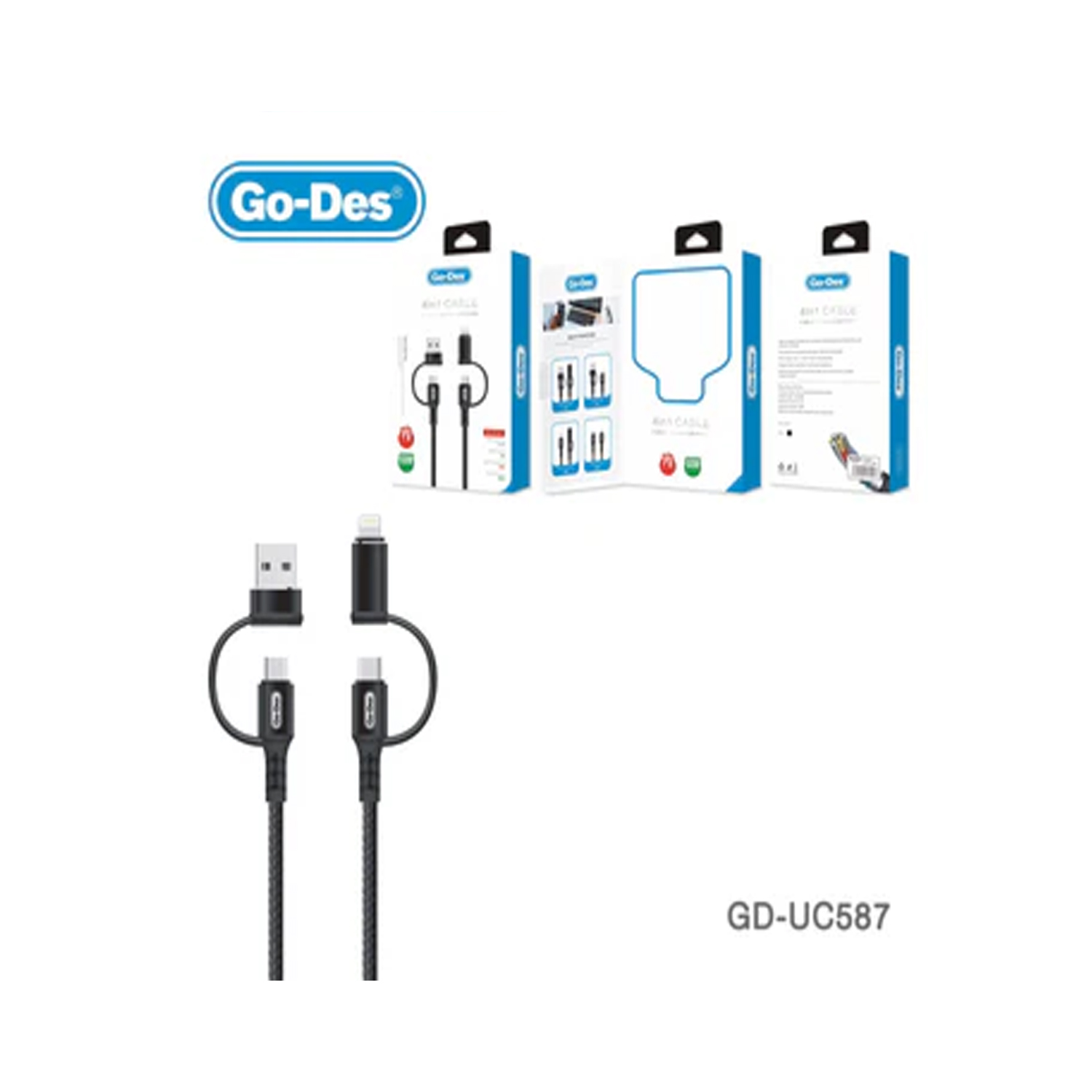 Go des GD-UC586 Type-C-Lightning to PD 2 in 1 cable - Image 2