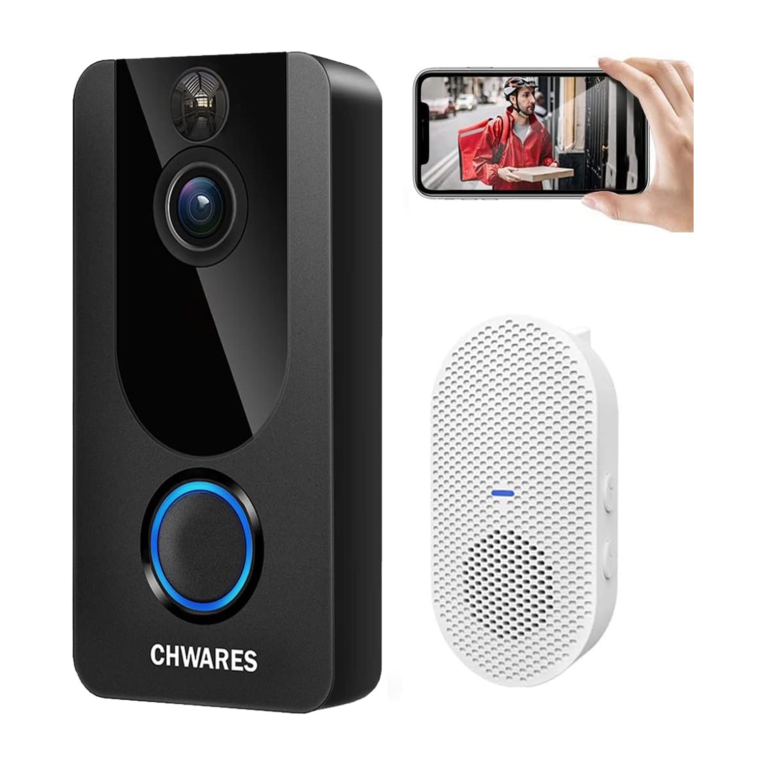 WIFI DOOR VIEWER W3, 1080P, RECHARGEABLE BATTERY, TWO WAY AU
