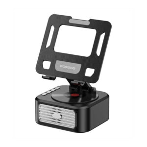 Porodo Lifestyle Multifunctional Tablet Speaker Stand - Black