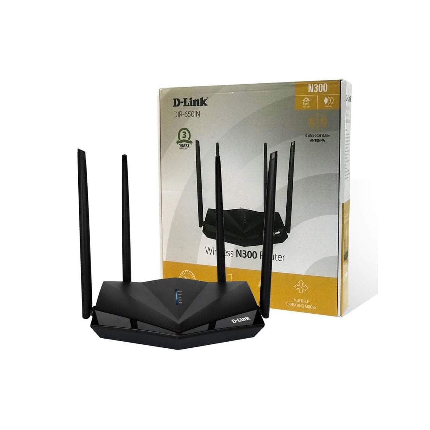 D Link Wireless N300 Router DIR 650IN Fast Ethernet Ports - Image 2