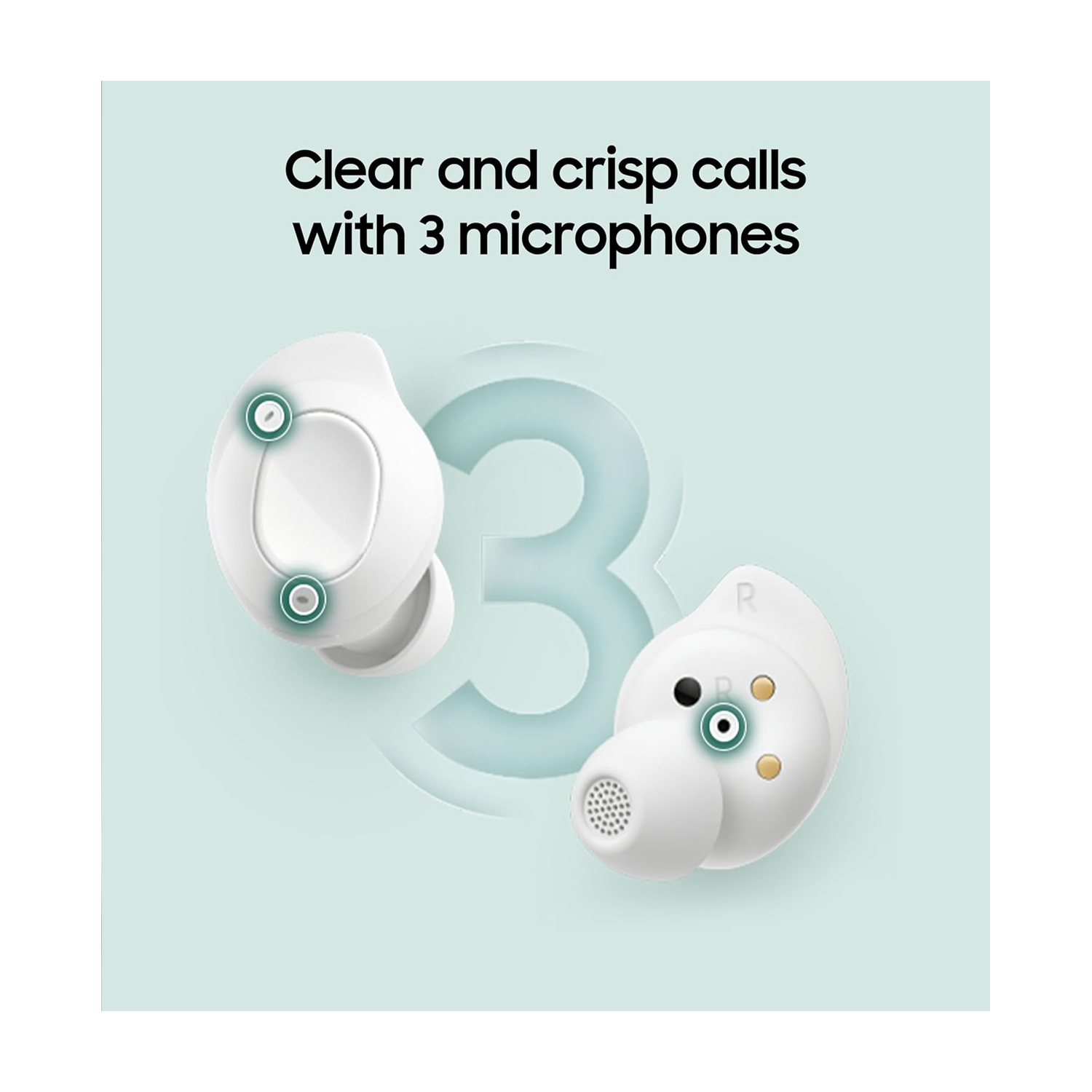 SAMSUNG GALAXY SM-R400N BUDS FE WHITE - Image 3