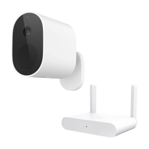 Xiaomi Mi Wireless Outdoor Security Camera Set 1080p Weatherproof, 130° Wide Angle 7m PIR Human Detection WDR( wide dynamic Range) 5700mah Large Battery Capacity