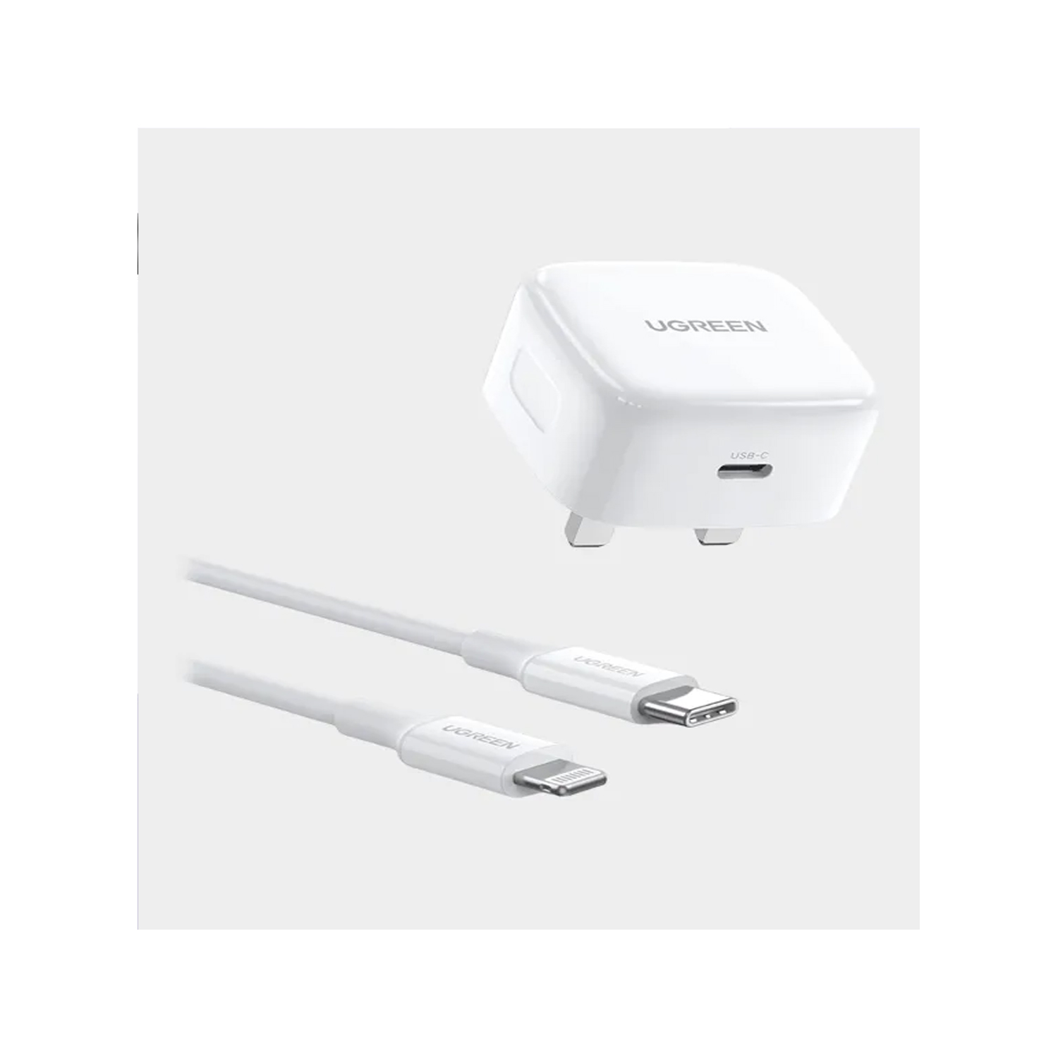 Ugreen Nexode 30W USB-C PD GaN Fast Charger UK - White CD305 - Image 3